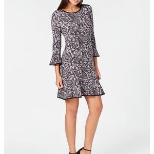 Michael Kors Paisely Print Flounce Dress